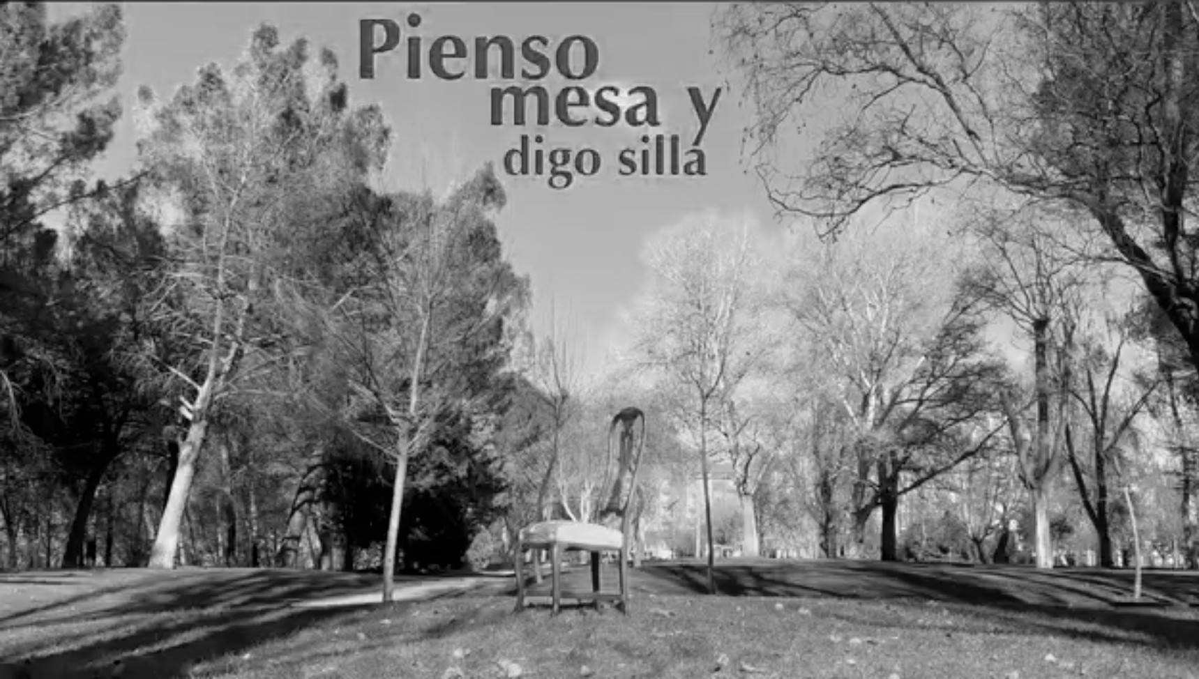 Pienso mesa y digo silla